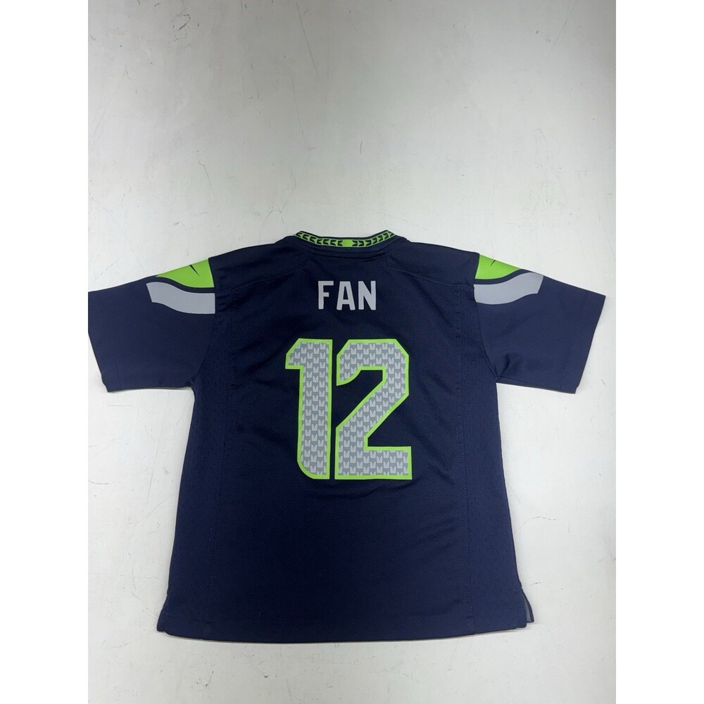 Nike Seattle Seahawks NFL #12 Fans NFL On Field Blue Football Jersey Youth L (7)